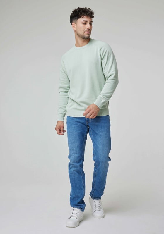 SWEATER HOMBRE REGULAR FIT SOFT SAGE - 3