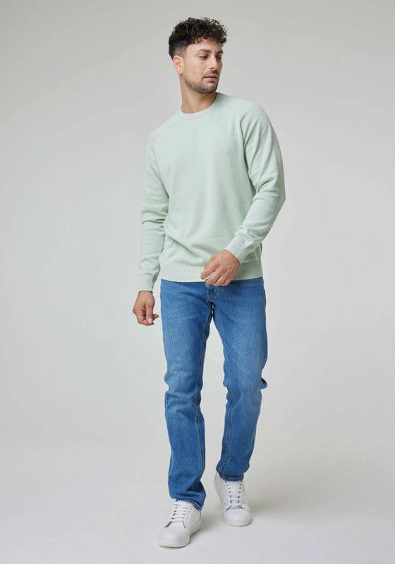 SWEATER HOMBRE REGULAR FIT  SOFT SAGE - 4