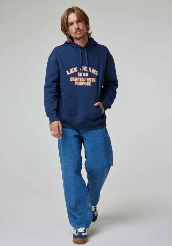 POLERON HOMBRE LOOSE FIT NAVY - 1