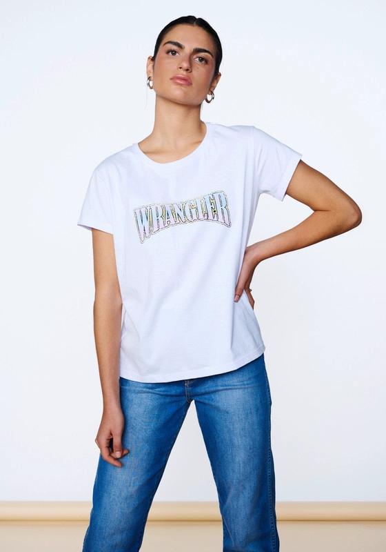 POLERAS MUJER  POLERA GRAPHIC LOGO WHITE - 1