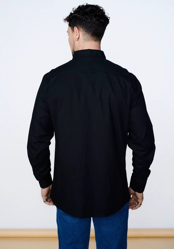 CAMISA 1 POCKET SHIRT NEGRO - 2