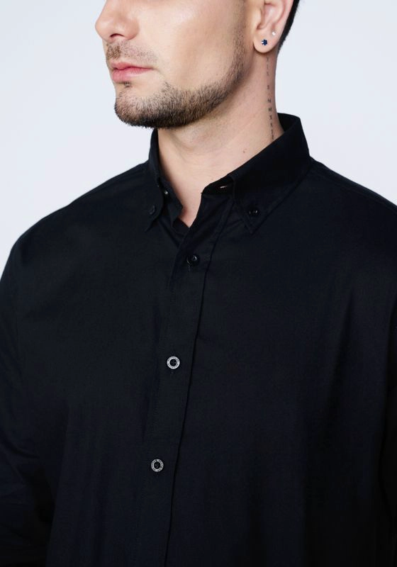 CAMISA 1 POCKET SHIRT NEGRO - 3