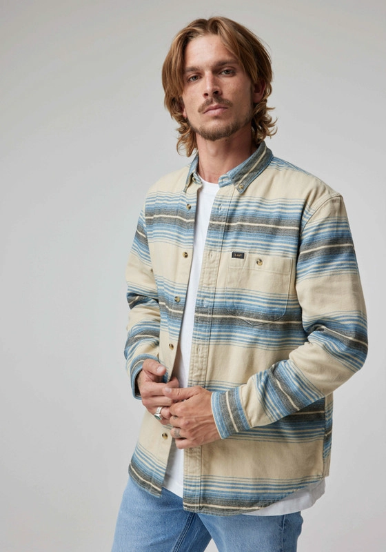 CAMISA HOMBRE  LS RIVETED SHIRT RELAXED FIT - 1