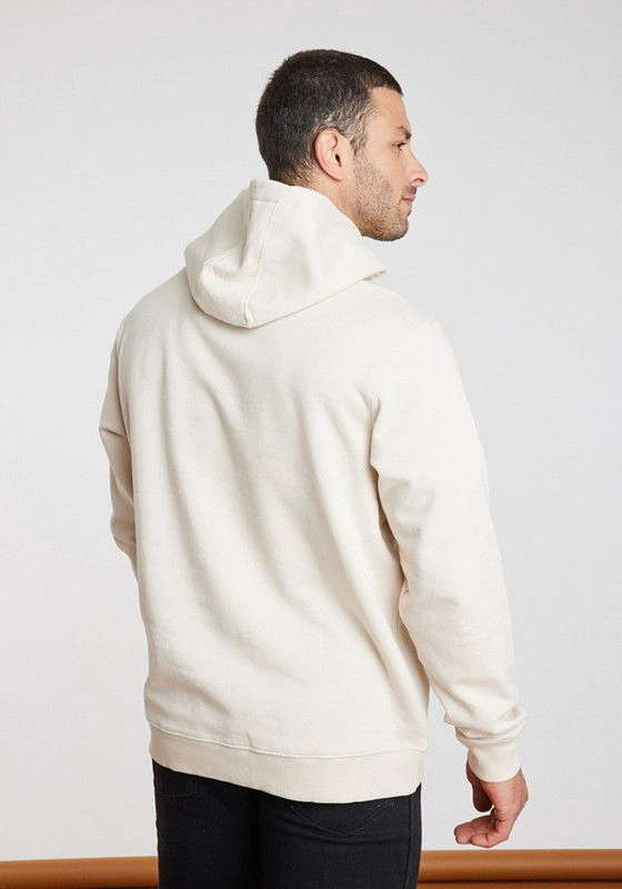 POLERON HOMBRE REGULAR FIT HOODIE VINTAGE WHITE - 3