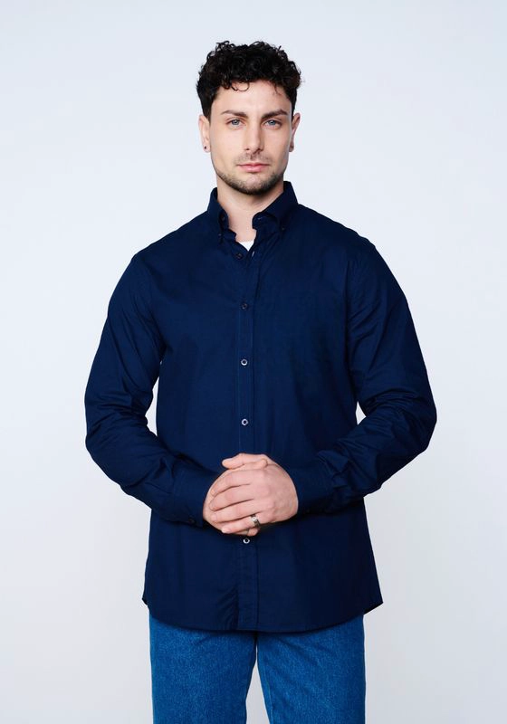 CAMISA 1 POCKET SHIRT DARK BLUE - 1