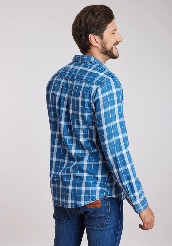 CAMISA HOMBRE 1 PKT INDIGO SHIRT BLUE INDIGO - 4
