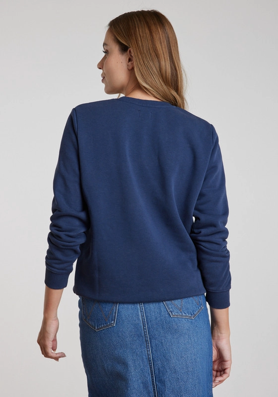 POLERON MUJER REGULAR SWEAT NAVY - 4