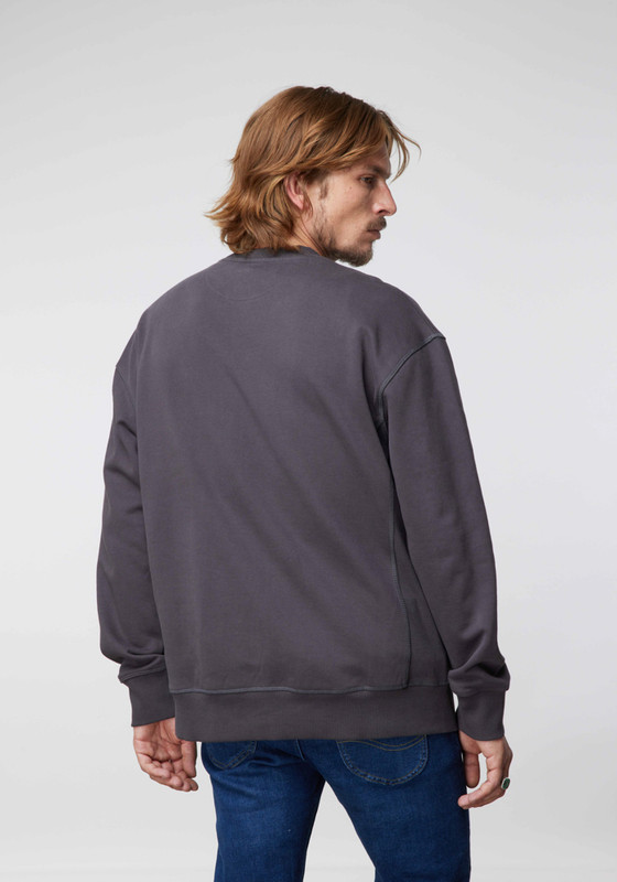 POLERON HOMBRE LS CREW SWS PRINT FADE BLACK - 3