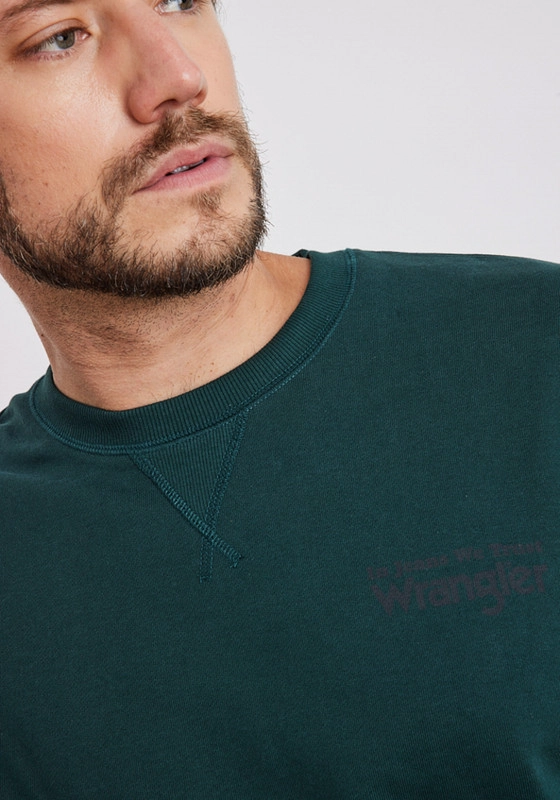 POLERON HOMBRE GRAPHIC SWEATSHIRT SCARAB GREEN - 2