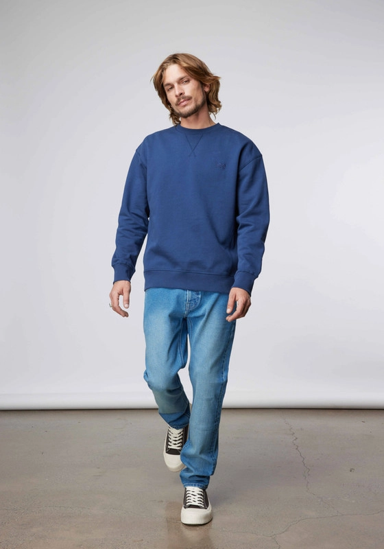 POLERON HOMBRE  PLAIN CREW SWS  LEE NAVY - 4