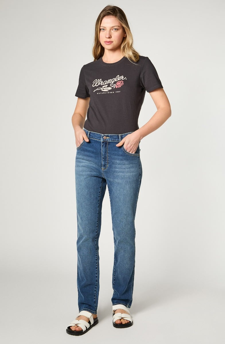 JEANS MUJER WALKER DENIM BLUE - 4
