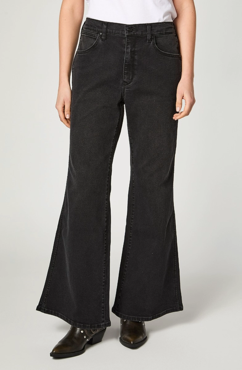 JEANS MUJER FLARE 70`  BLACK - 1