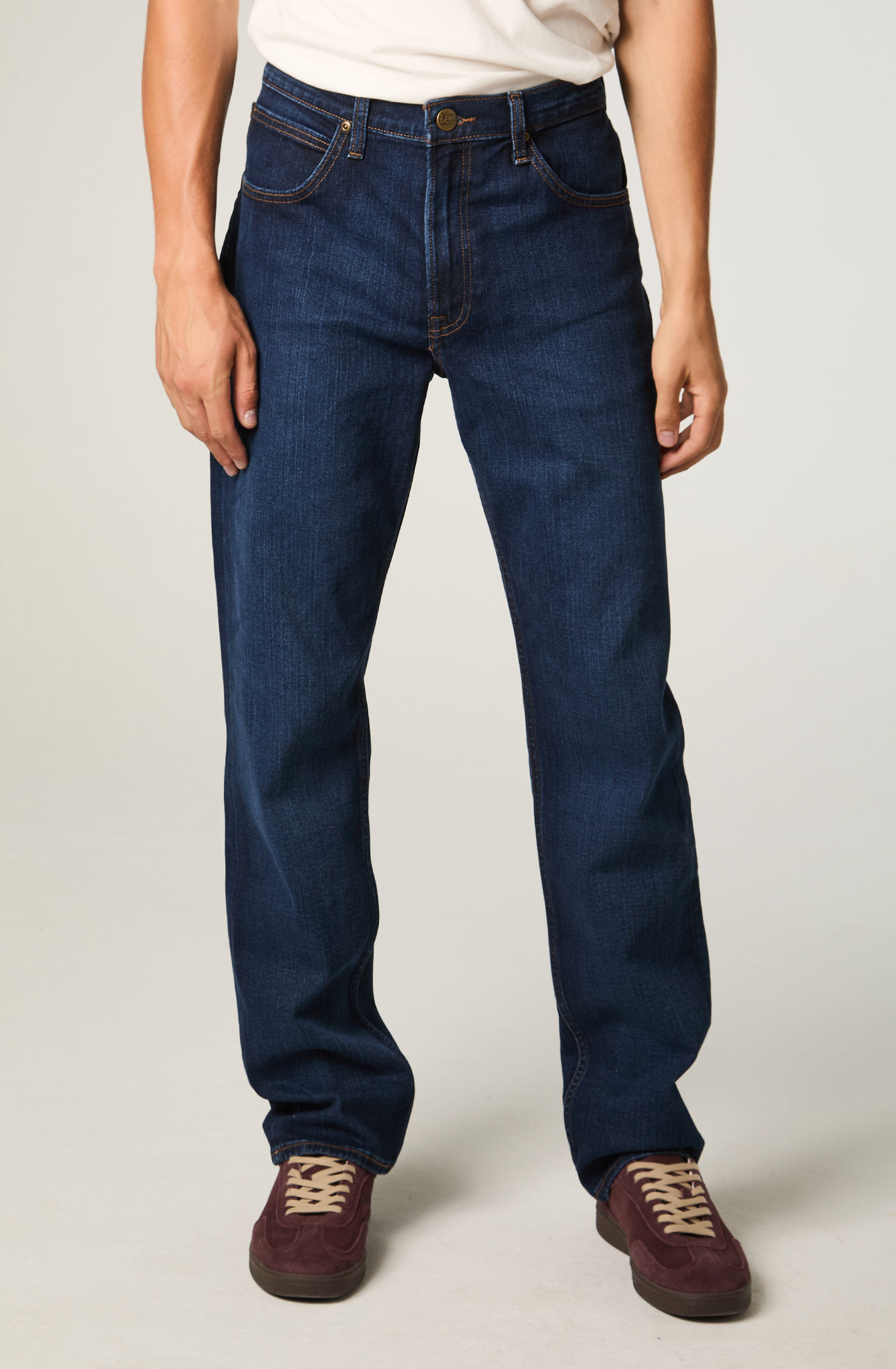JEANS HOMBRE STRAIGHT TIRO ALTO AZUL BROOKLYN - 1
