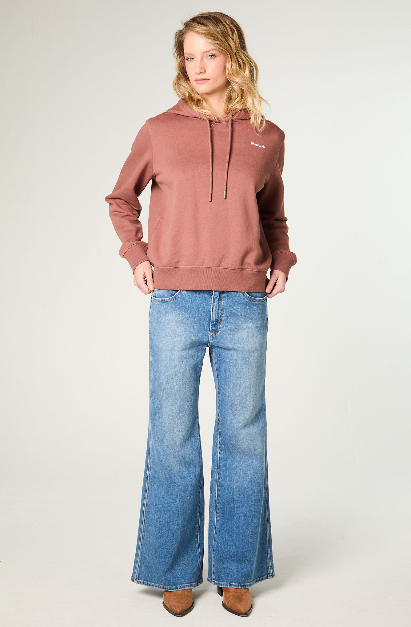JEANS MUJER FLARE 70 FLARE TIRO ALTO AZUL - 2