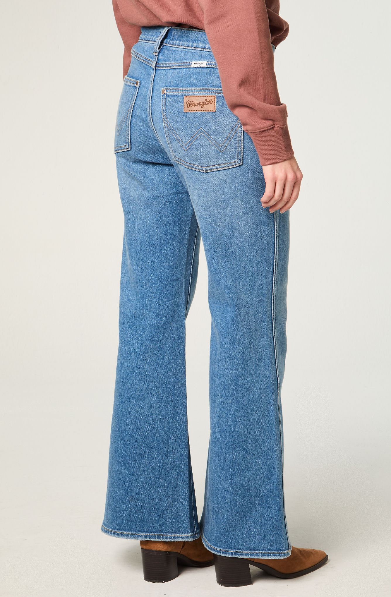 JEANS MUJER FLARE 70 FLARE TIRO ALTO AZUL - 3