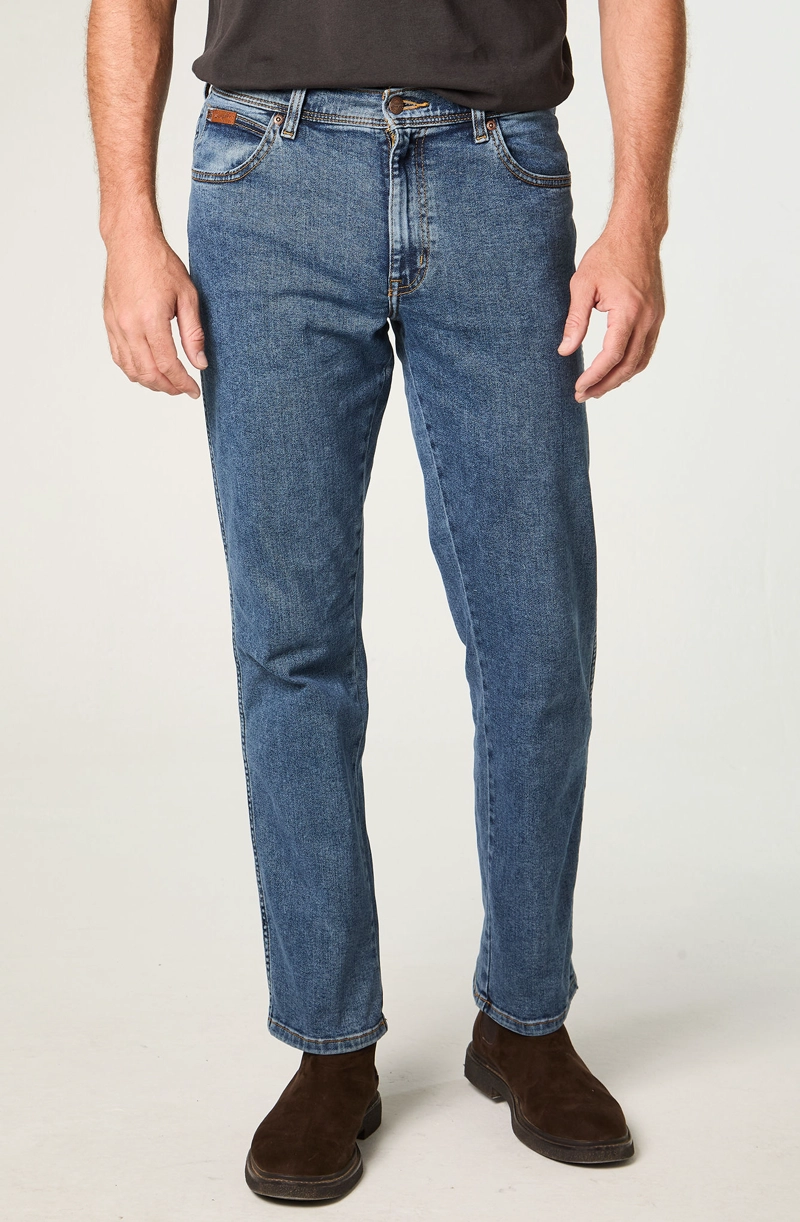 JEANS HOMBRE TEXAS STRAIGHT TIRO ALTO AZUL - 3
