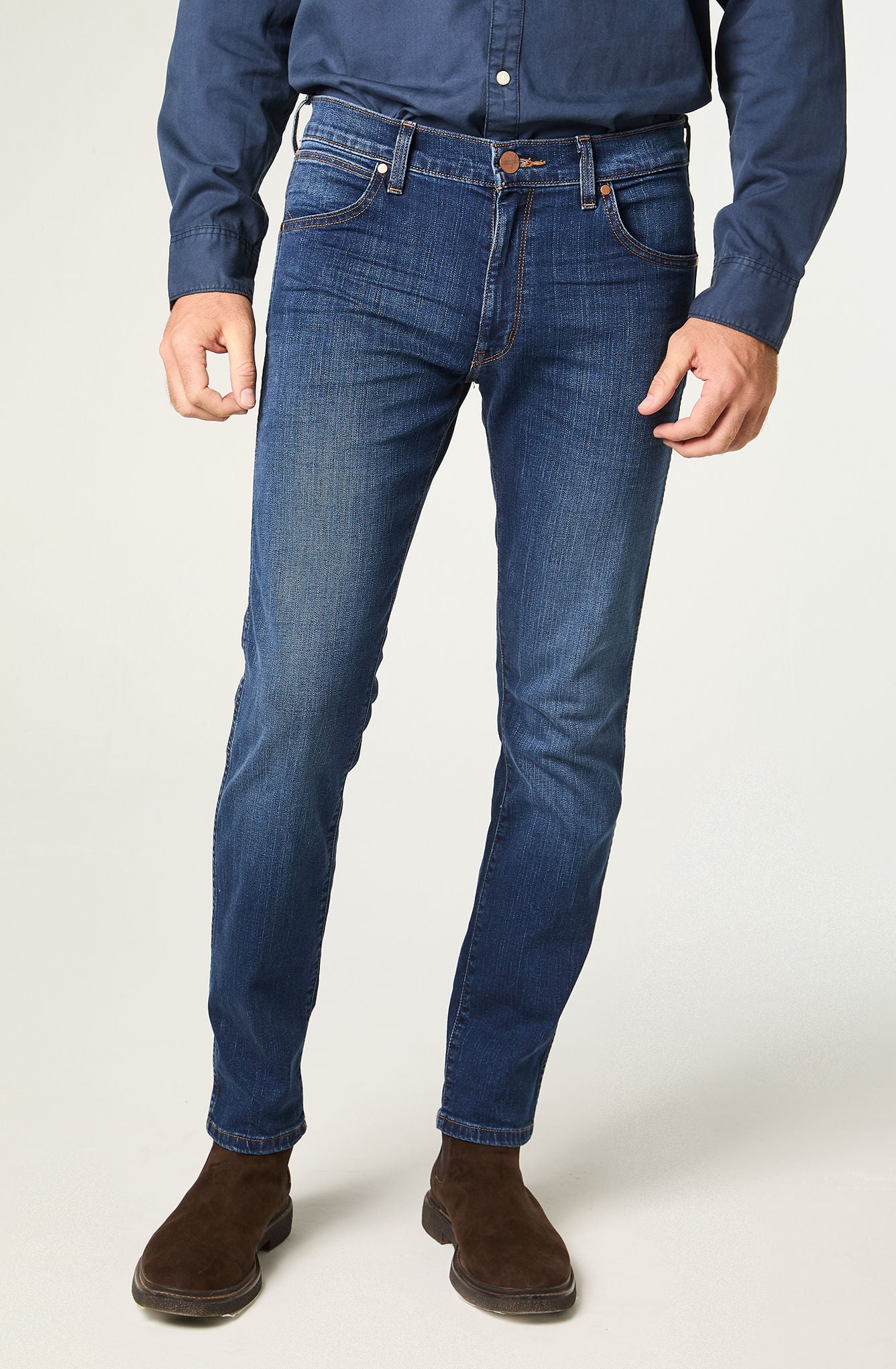 JEANS HOMBRE LARSTON SLIM TIRO MEDIO AZUL - 1