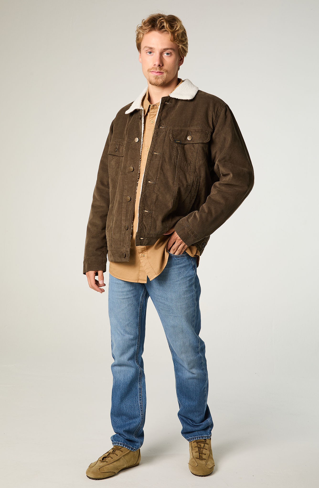 JEANS HOMBRE STRAIGHT TIRO MEDIO AZUL DAREN - 2