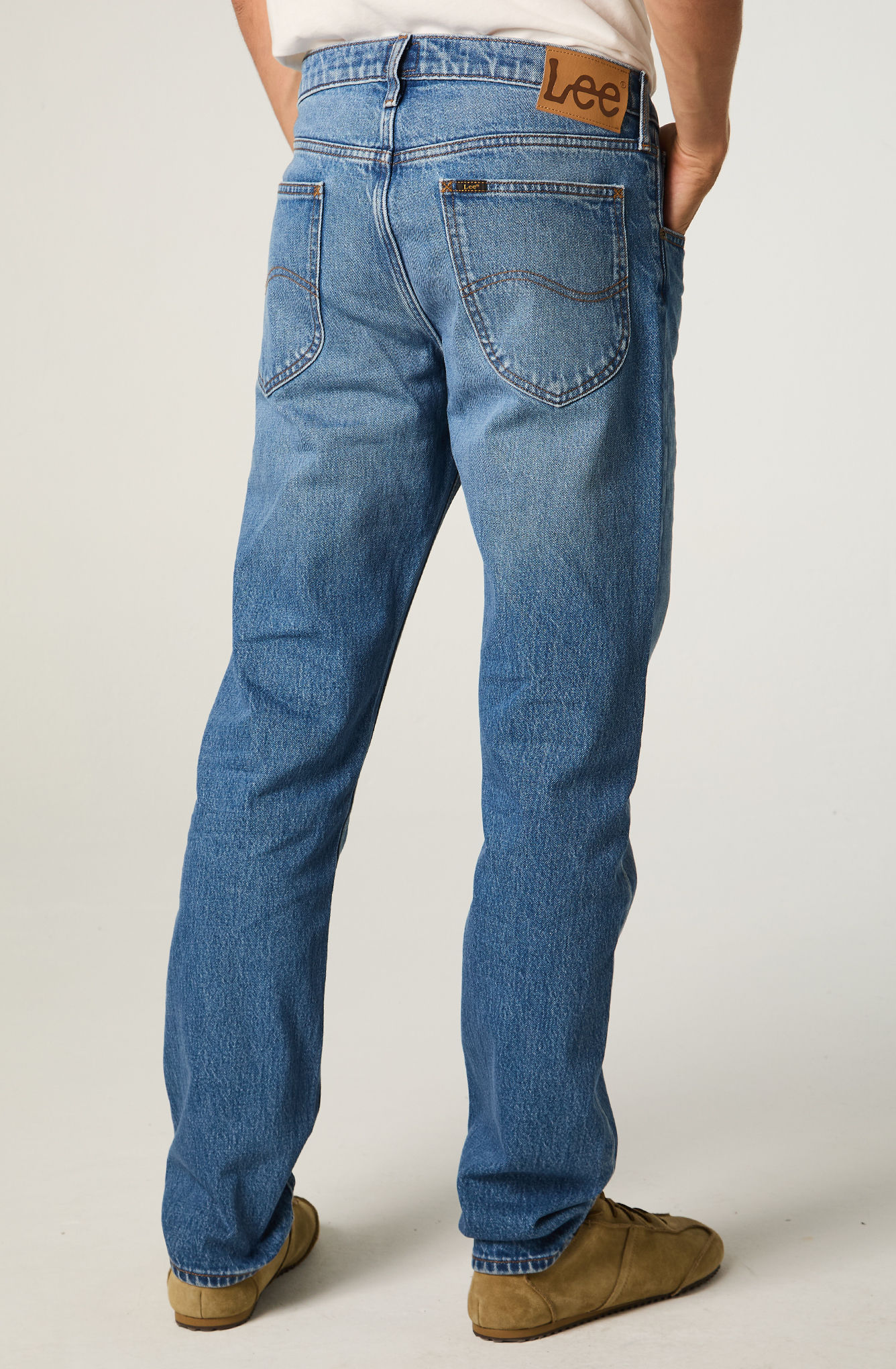 JEANS HOMBRE STRAIGHT TIRO MEDIO AZUL DAREN - 3