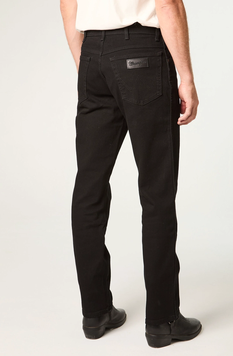 JEANS HOMBRE TEXAS STRAIGHT TIRO ALTO NEGRO - 3