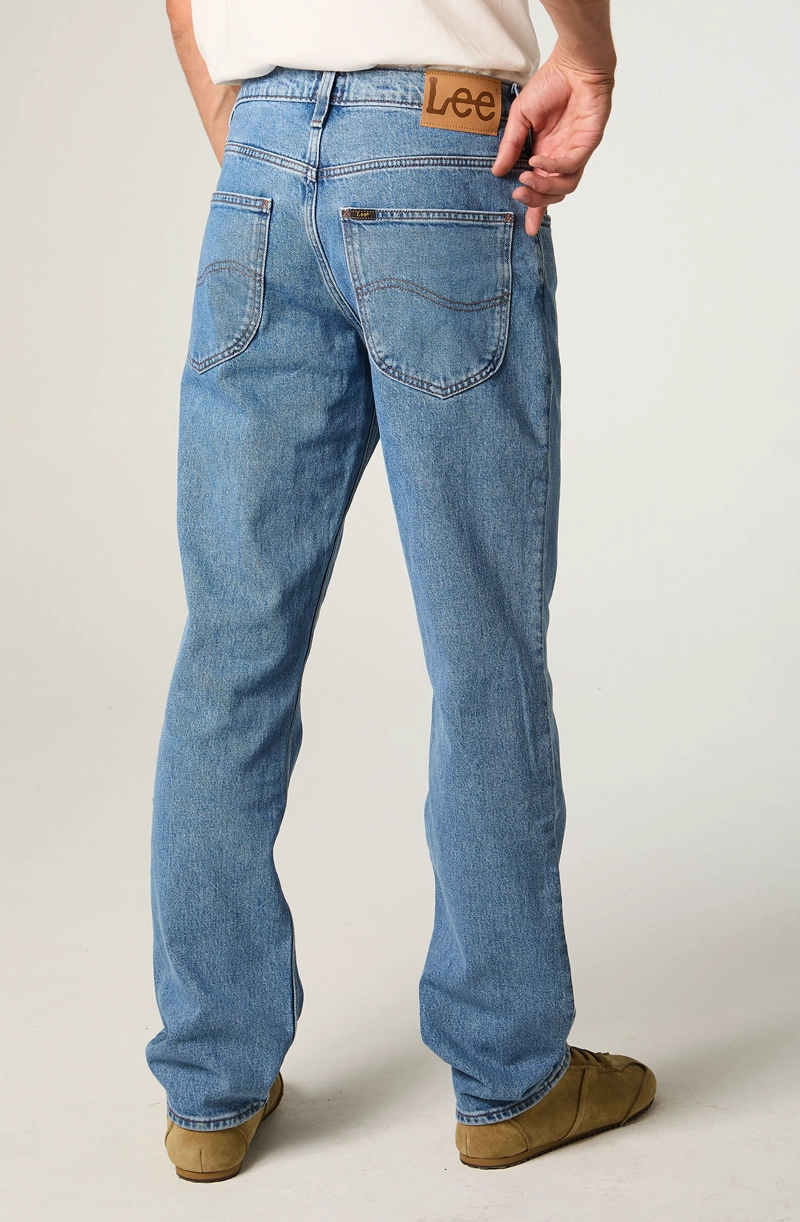 JEANS HOMBRE STRAIGHT TIRO ALTO CELESTE BROOKLYN - 3