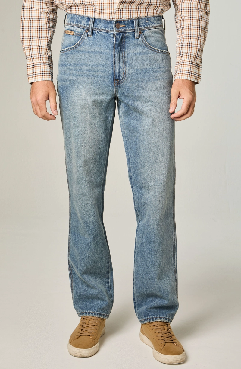 JEANS HOMBRE TEXAS STRAIGHT TIRO ALTO AZUL - 1