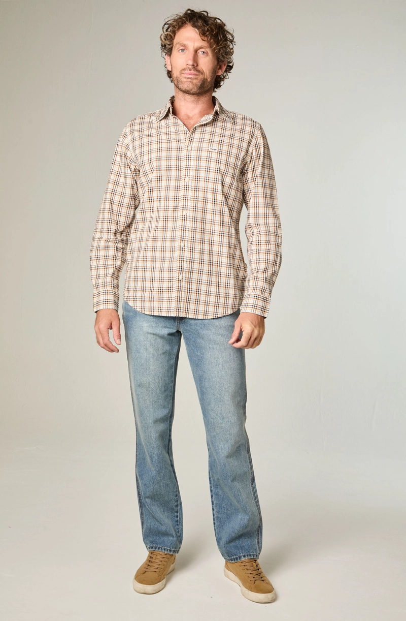 JEANS HOMBRE TEXAS STRAIGHT TIRO ALTO AZUL - 2