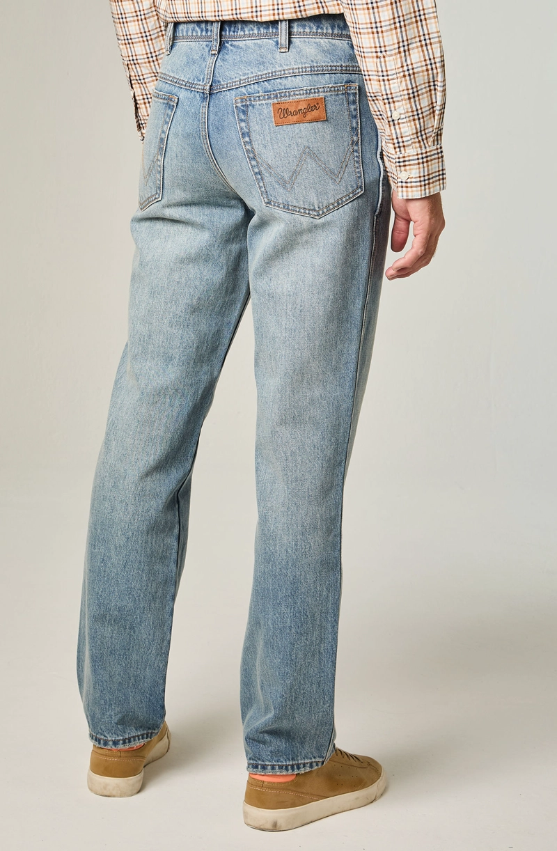 JEANS HOMBRE TEXAS STRAIGHT TIRO ALTO AZUL - 3