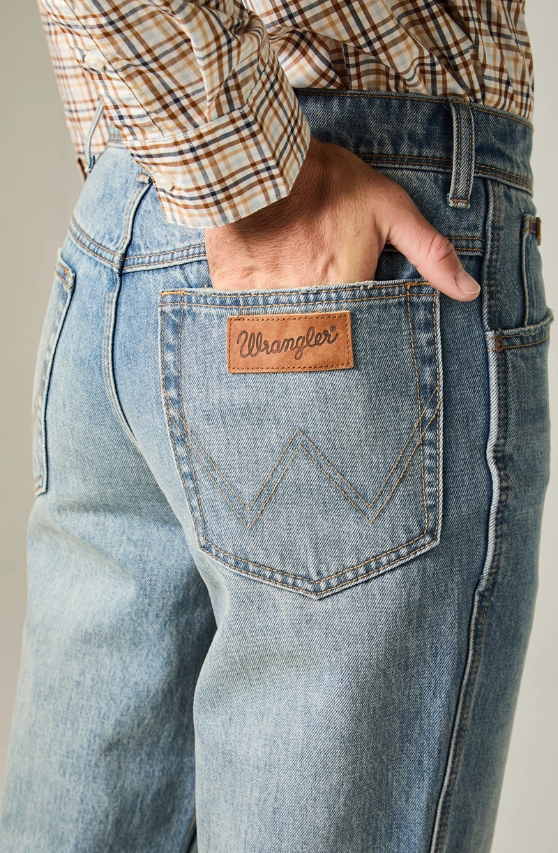 JEANS HOMBRE TEXAS STRAIGHT TIRO ALTO AZUL - 4