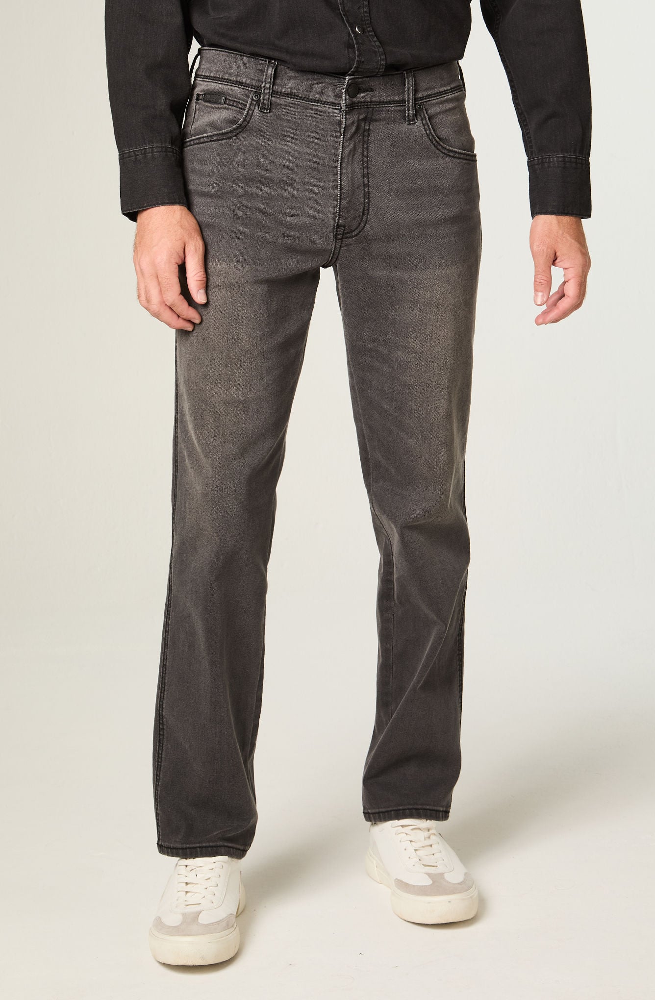 JEANS HOMBRE TEXAS STRAIGHT TIRO ALTO GRIS - 1