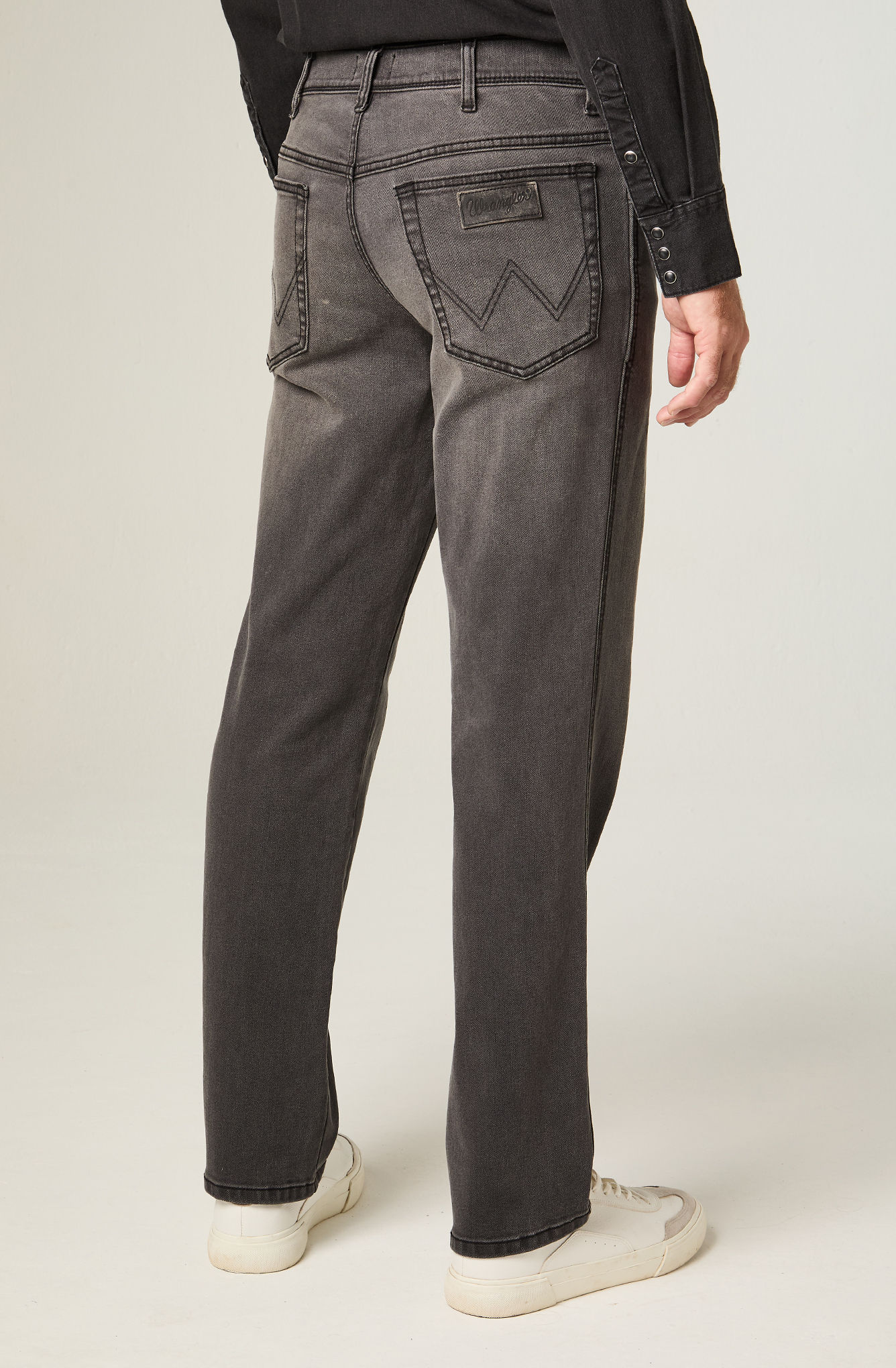 JEANS HOMBRE TEXAS STRAIGHT TIRO ALTO GRIS - 3