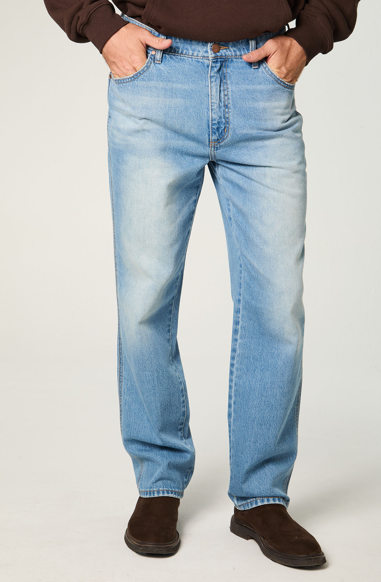 JEANS HOMBRE FRONTIER RELAX STRAIGHT TIRO MEDIO AZUL CLARO - 1