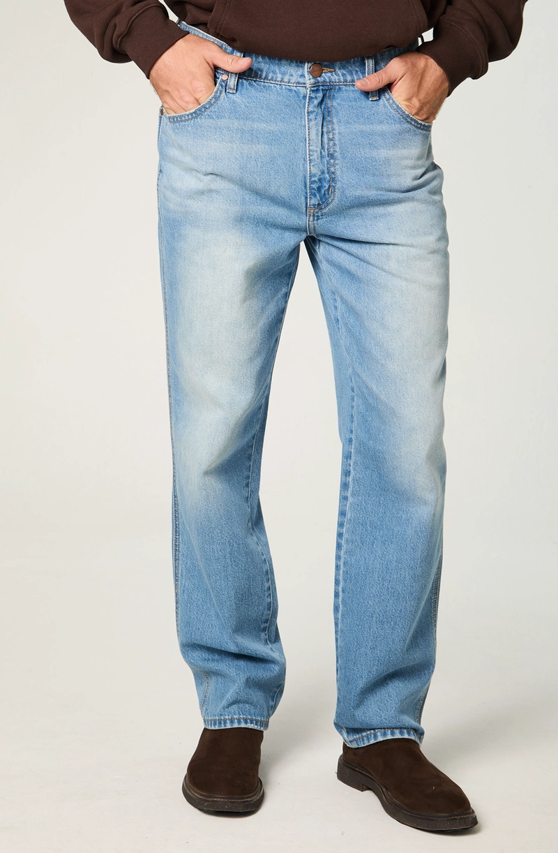 JEANS HOMBRE FRONTIER RELAX STRAIGHT TIRO MEDIO AZUL CLARO - 1