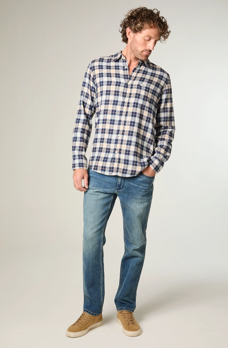 JEANS HOMBRE GREENSBORO STRAIGHT TIRO MEDIO AZUL - 2