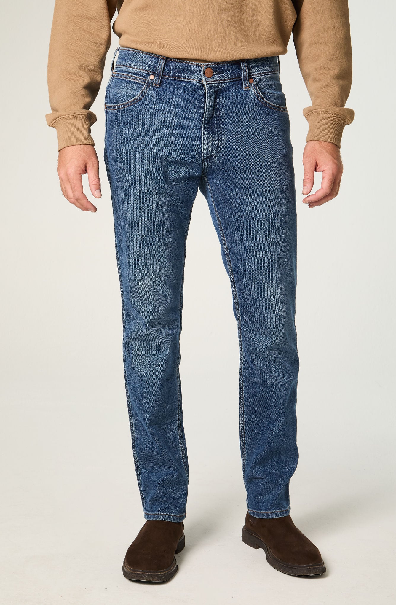 JEANS HOMBRE GREENSBORO STRAIGHT TIRO MEDIO AZUL MEDIO - 1