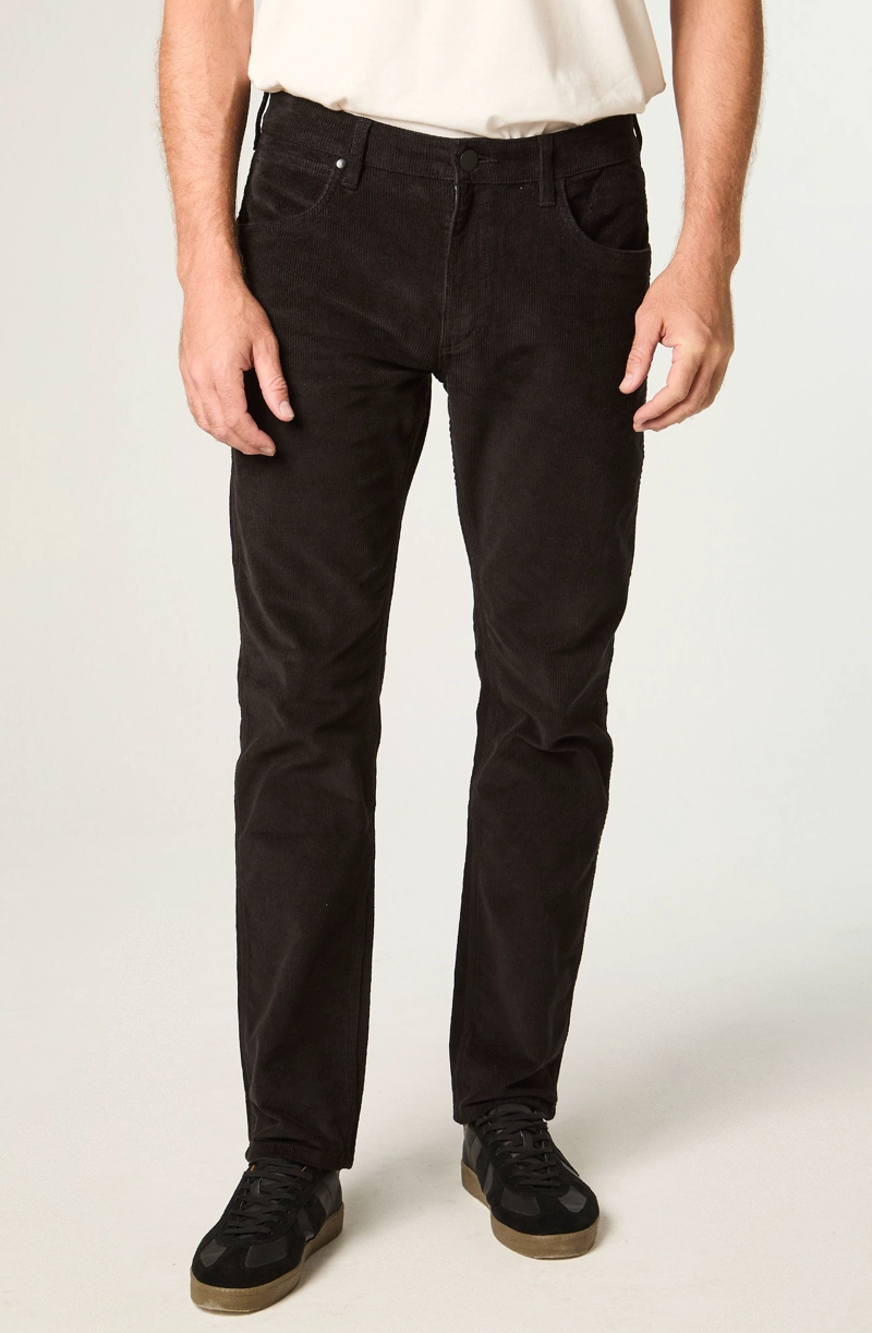 PANTALON HOMBRE GREENSBORO COTELE STRAIGHT TIRO MEDIO NEGRO - 1