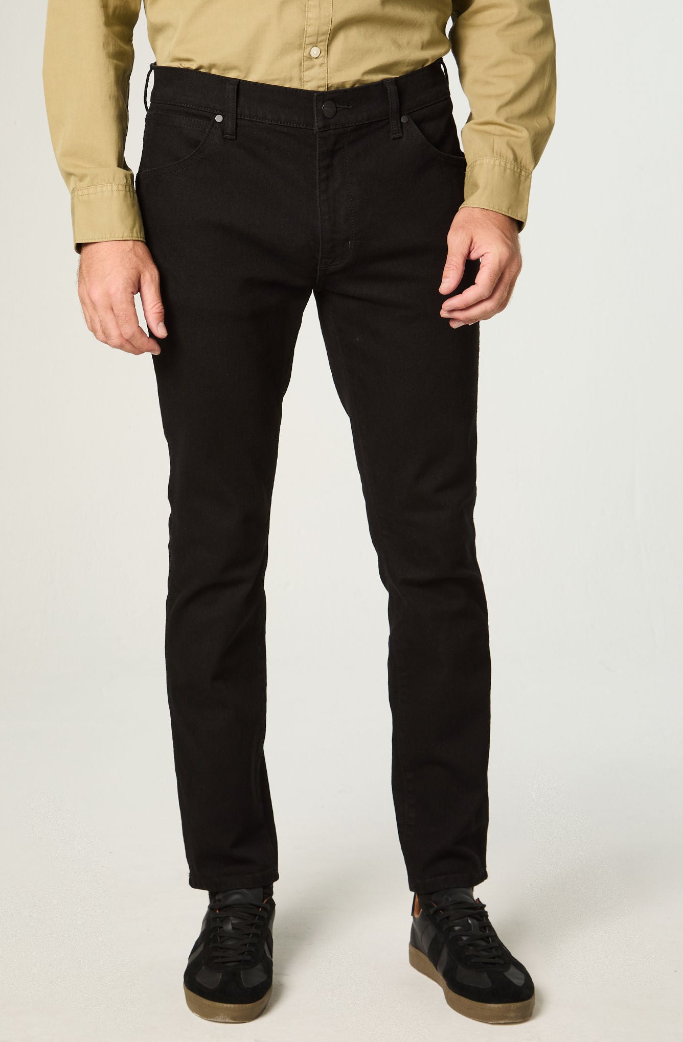 JEANS HOMBRE LARSTON SLIM TIRO MEDIO NEGRO - 1