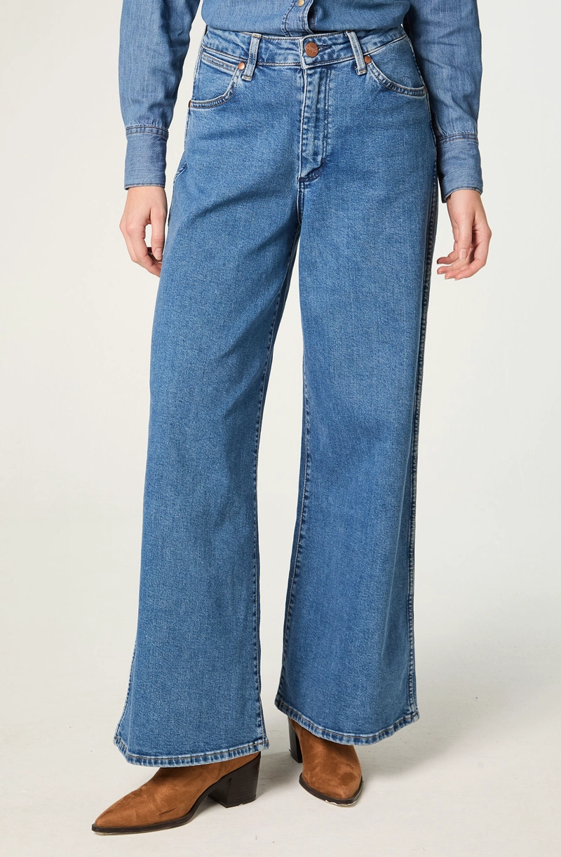 JEANS MUJER 5 POCKET TROUSER RELAXED AZUL - 1