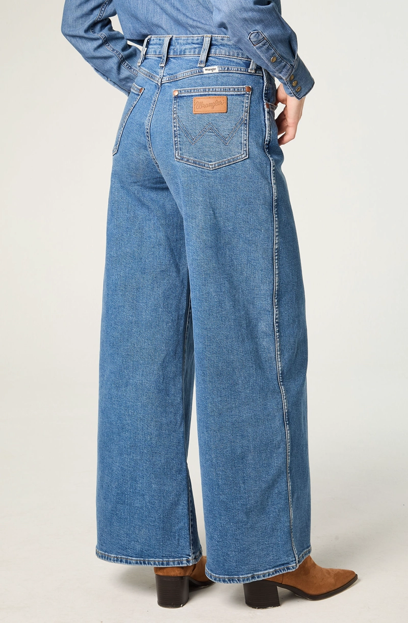 JEANS MUJER 5 POCKET TROUSER RELAXED AZUL - 3