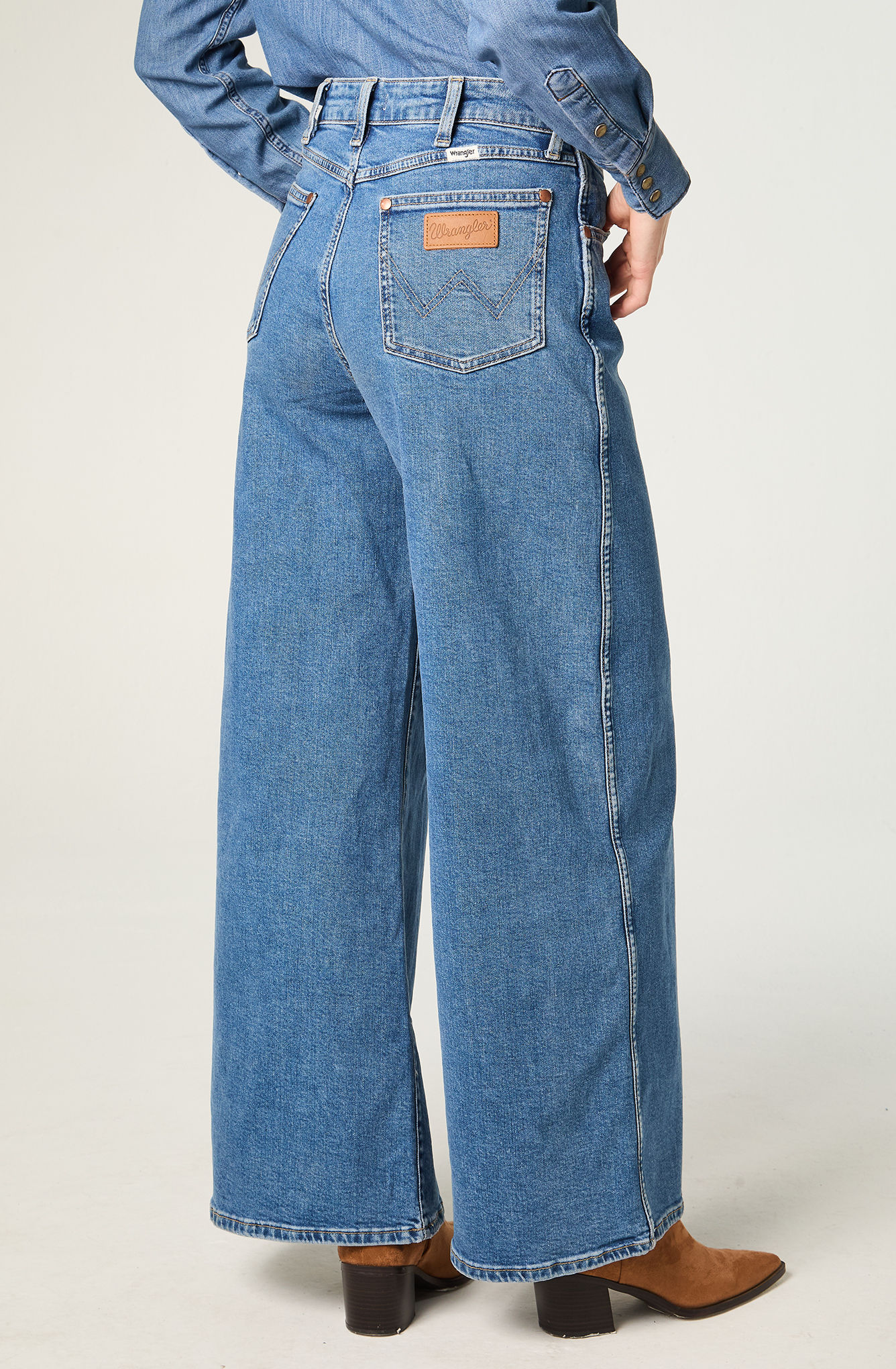 JEANS MUJER 5 POCKET TROUSER RELAXED AZUL - 3