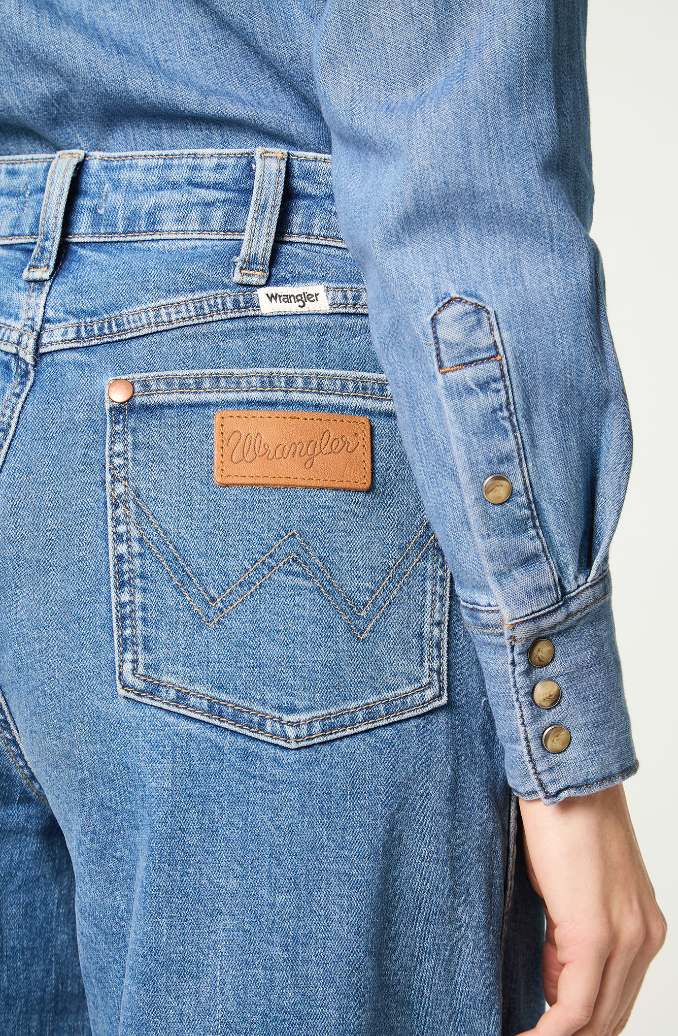 JEANS MUJER 5 POCKET TROUSER RELAXED AZUL - 4