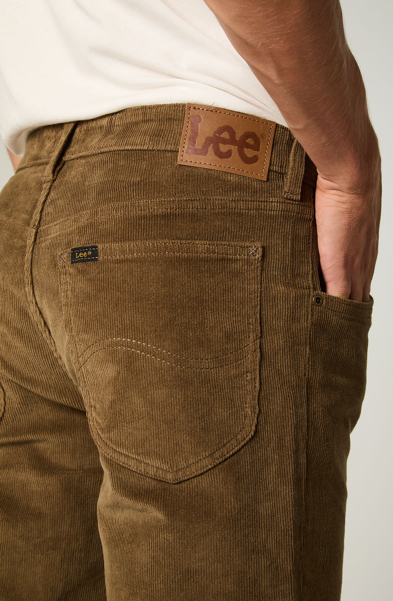 PANTALON HOMBRE REGULAR CAFE  CLARO DAREN COTELE - 4