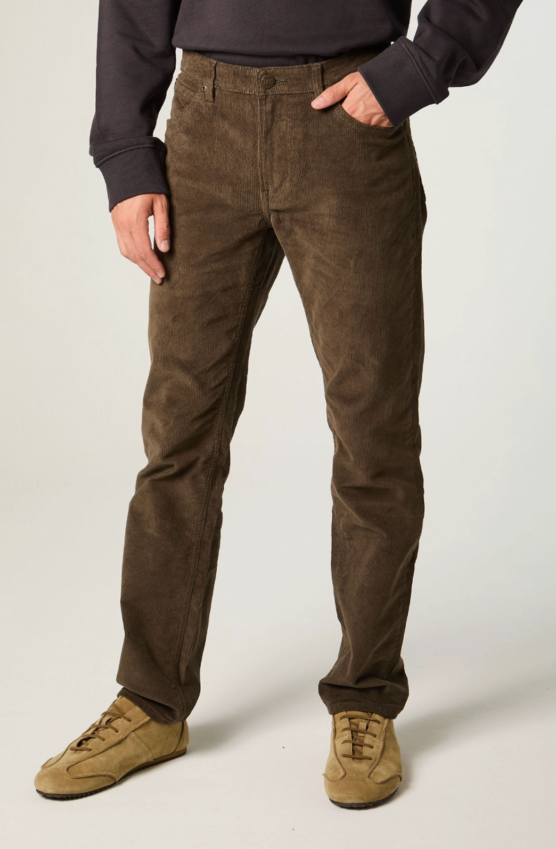PANTALON HOMBRE REGULAR VERDE MILITAR DAREN COTELE - 1