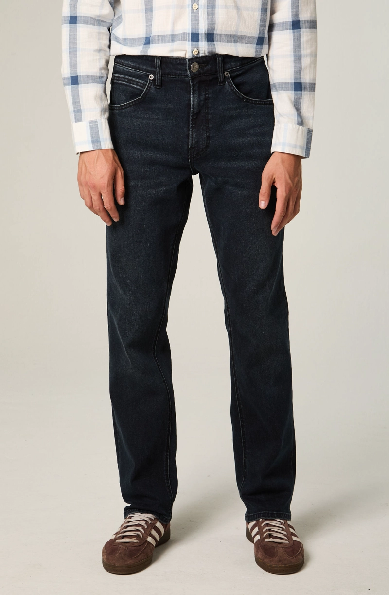 JEANS HOMBRE STRAIGHT TIRO ALTO AZUL OSCURO BROOKLYN - 1