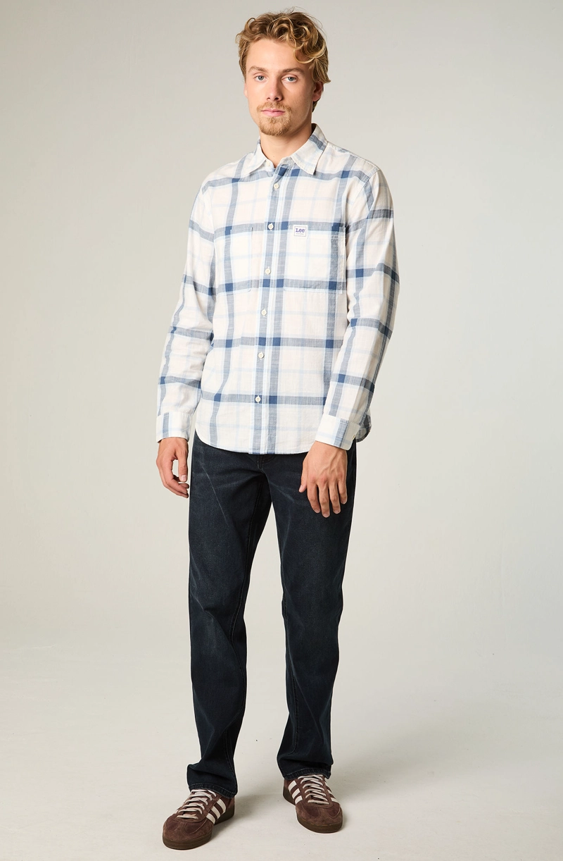 JEANS HOMBRE STRAIGHT TIRO ALTO AZUL OSCURO BROOKLYN - 2