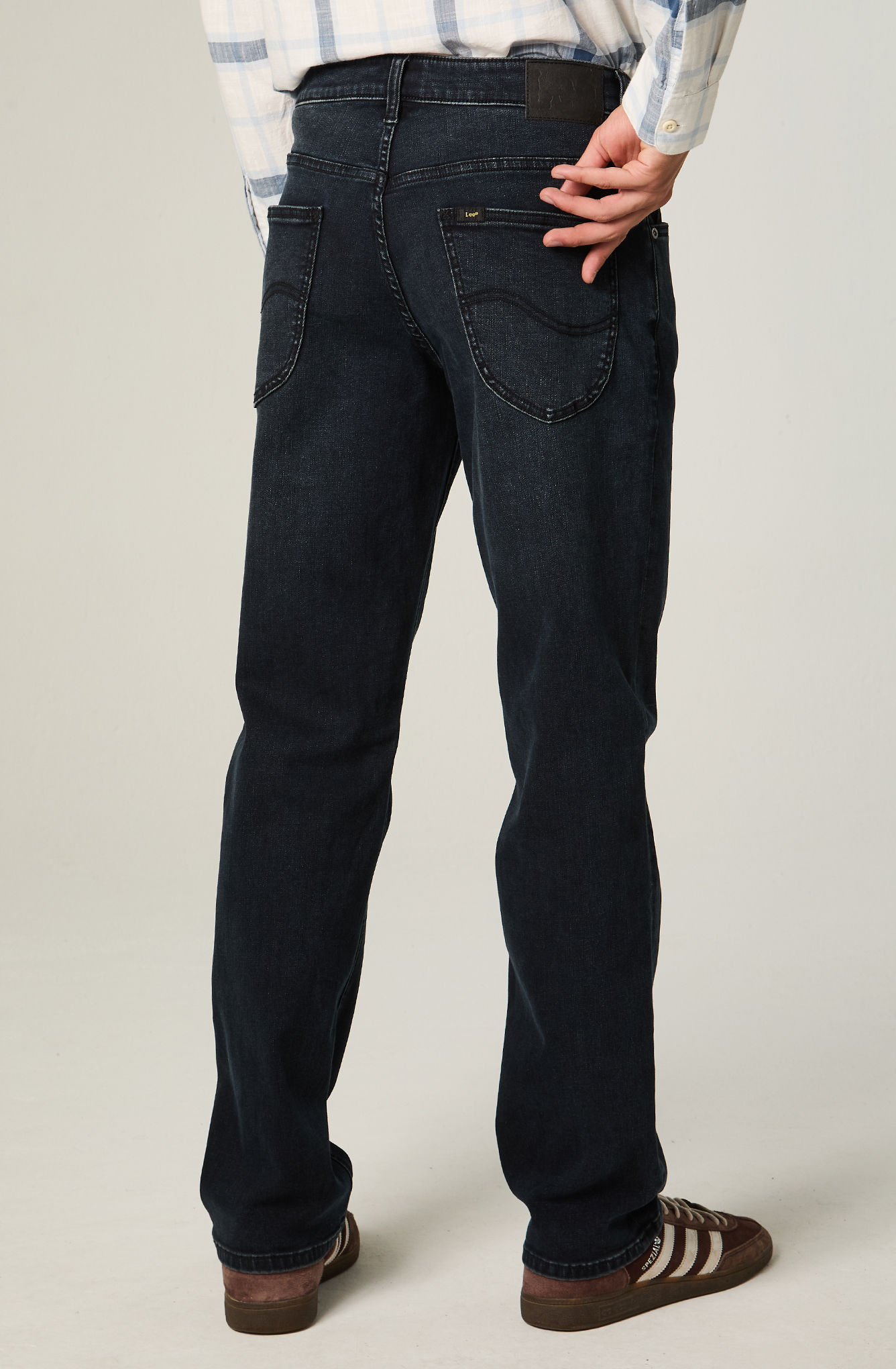 JEANS HOMBRE STRAIGHT TIRO ALTO AZUL OSCURO BROOKLYN - 3