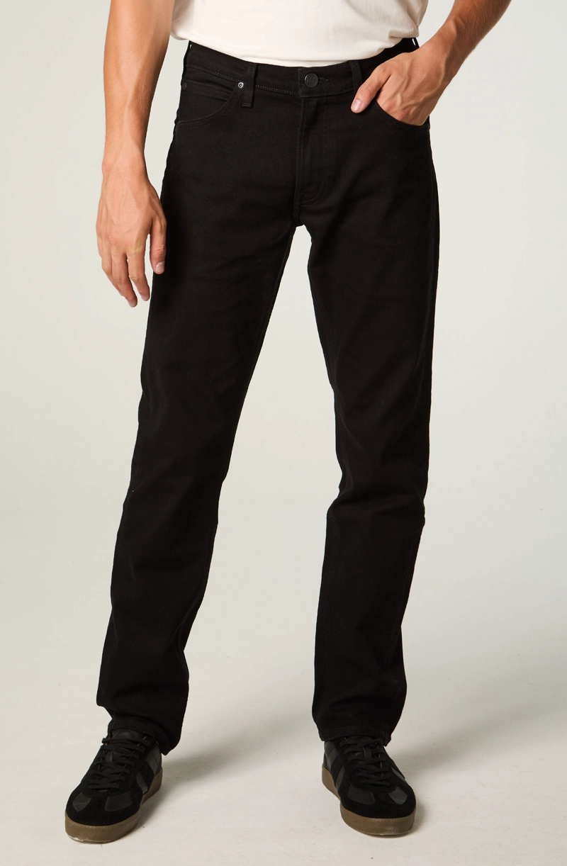 JEANS HOMBRE STRAIGHT TIRO MEDIO NEGRO DAREN - 1