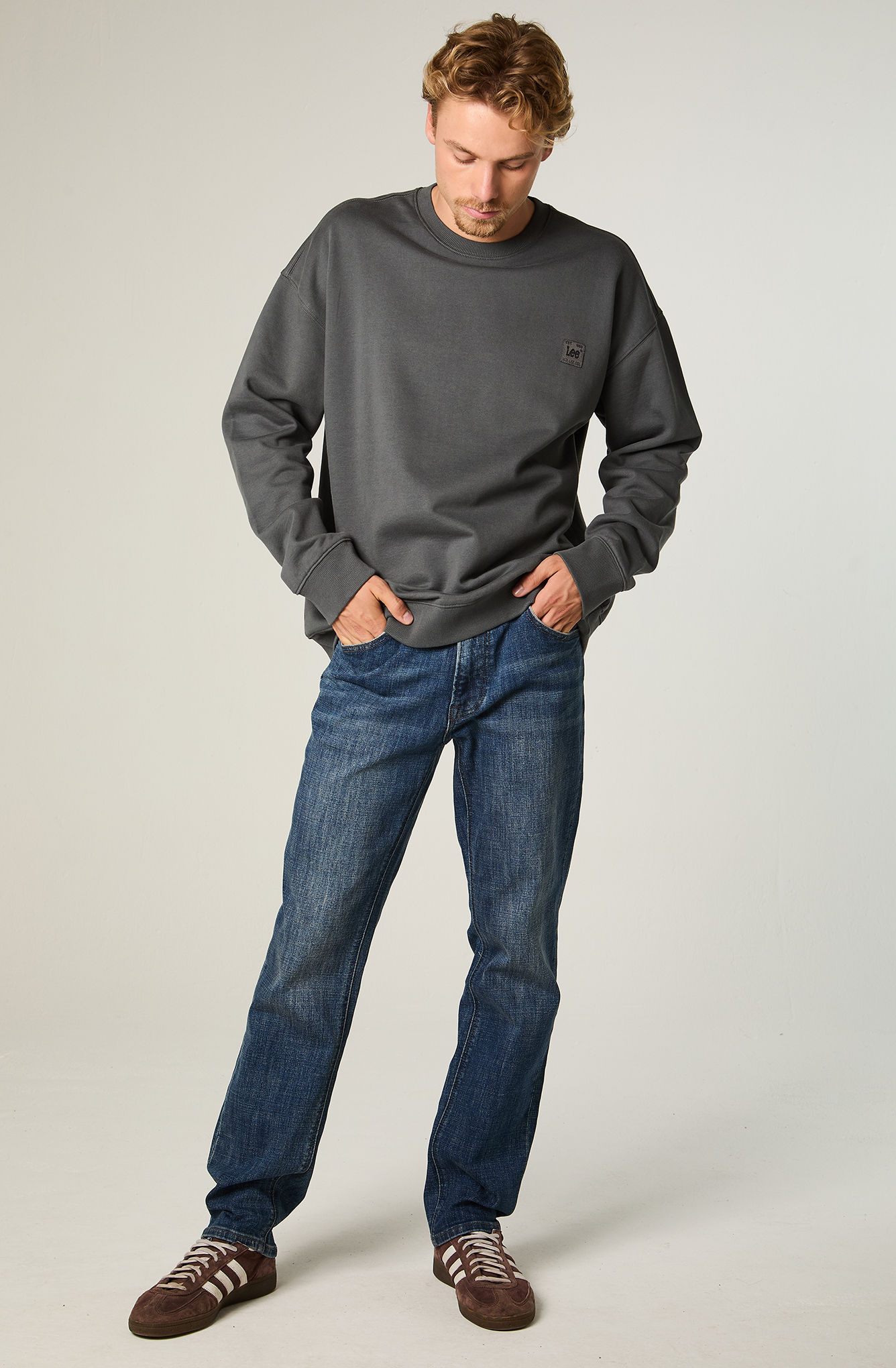 JEANS HOMBRE STRAIGHT TIRO MEDIO AZUL DAREN - 2