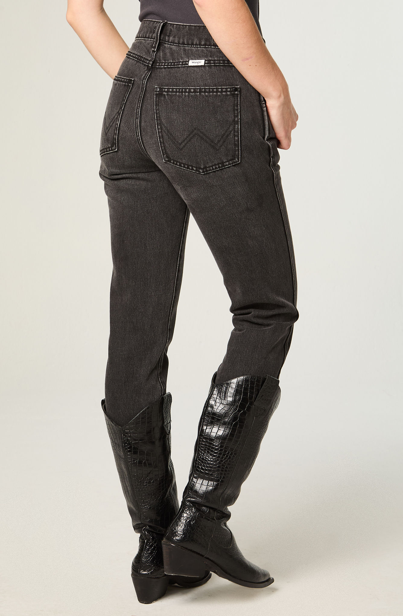 JEANS MUJER PIPER SLIM TIRO MEDIO NEGRO - 3