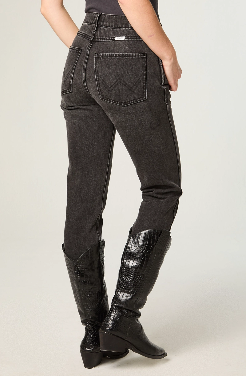 JEANS MUJER PIPER SLIM TIRO MEDIO NEGRO - 3